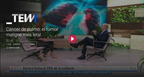 Dr Laureano Molns cancer pulmo tot es mou 3cat. Este enlace se abrirá en una ventana nueva