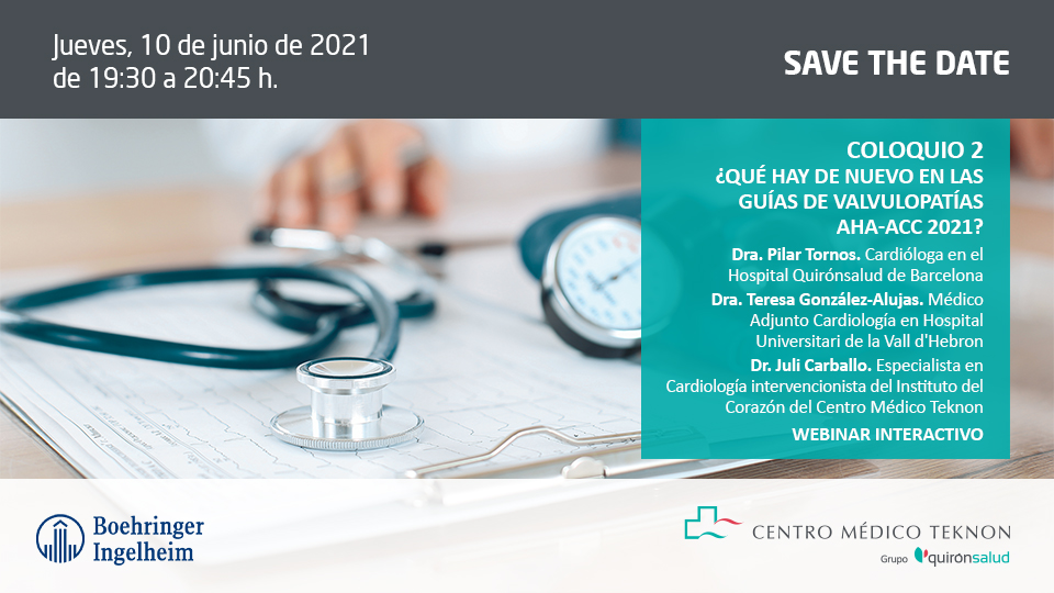Save the date Coloquios Cardiologia 2 TEKNON