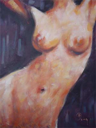 Erotic Bust Nude VII. Renata Brzozowska Art Collection Barret-Joly