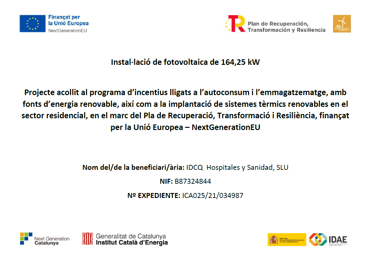 Proyecto Fotovoltaico de Autoconsumo Teknon